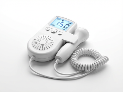 Fetal Doppler Baby Heartbeat Monitor with Ultrasound Gel – Easy Home Pregnancy Monitoring