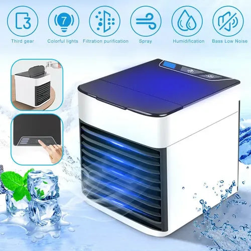 Mini Portable Silent USB Air Conditioner 3-in-1 Fan