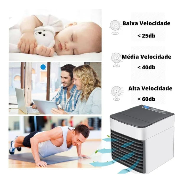 Mini Portable Silent USB Air Conditioner 3-in-1 Fan