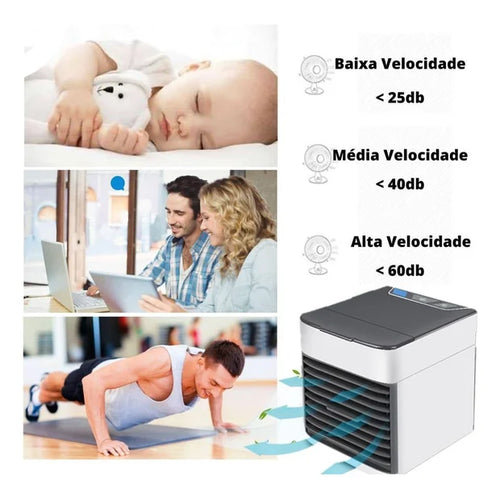 Mini Portable Silent USB Air Conditioner 3-in-1 Fan