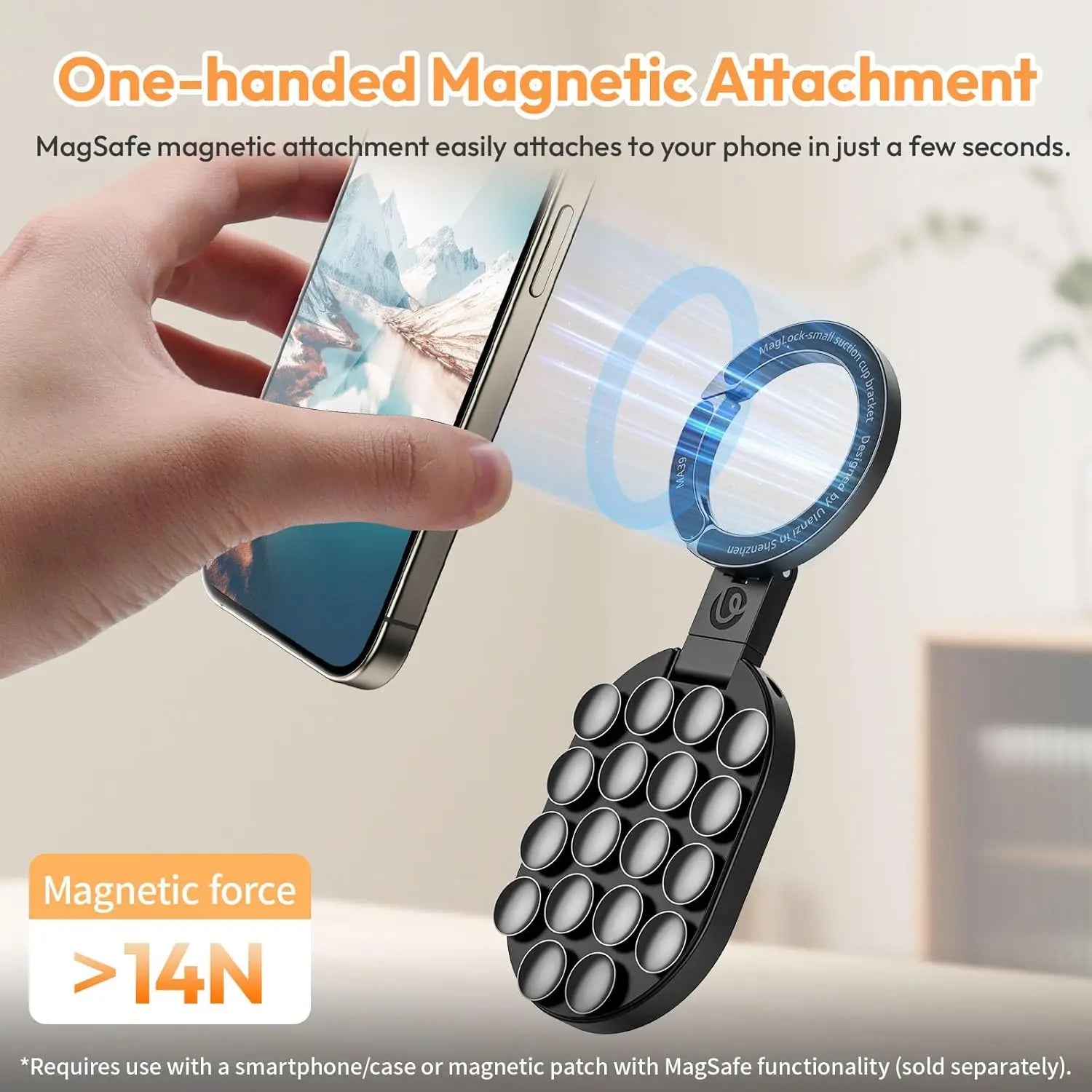 MagLock Suction Cup for Apple & Android